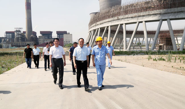 洛陽市政協(xié)黨組副書記、副主席張世敏到萬基?2×60萬千瓦機組工地調(diào)研