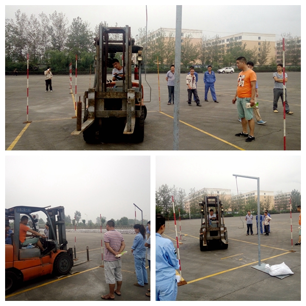 “萬基杯”職業(yè)技能競(jìng)賽叉車工賽前練習(xí)掠影