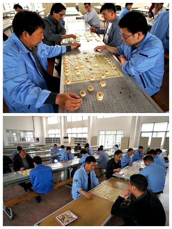 公司工會(huì)組織的“五一”象棋比賽